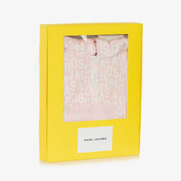 MARC JACOBS-Girls Pink & Ivory Cotton Leggings Set | Childrensalon Outlet