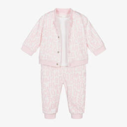 MARC JACOBS-Girls Pink Reversible Outfit Set | Childrensalon Outlet