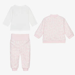 MARC JACOBS-Girls Pink Reversible Outfit Set | Childrensalon Outlet