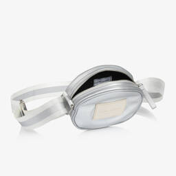 مارك جاكوبس-حقيبة كتف جلد صناعي لون فضّي للبنات (16 سم) | Childrensalon Outlet