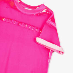 MARC JACOBS-Мягкая розовая футболка тай-дай для девочек | Childrensalon Outlet