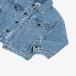 MARC JACOBS-Girls Sparkling Blue Denim Jacket | Childrensalon Outlet