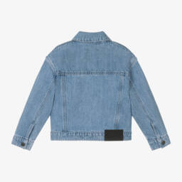 MARC JACOBS-Girls Sparkling Blue Denim Jacket | Childrensalon Outlet