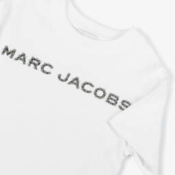 MARC JACOBS-Girls Sparkling Logo Cotton Tee | Childrensalon Outlet