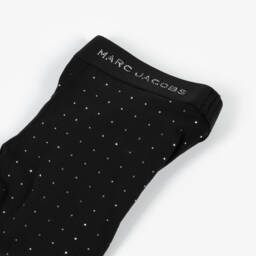 MARC JACOBS-Girls Sparkling Rhinestone Black Leggings | Childrensalon Outlet