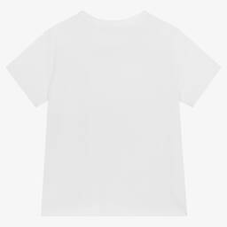 MARC JACOBS-Белая хлопковая футболка | Childrensalon Outlet