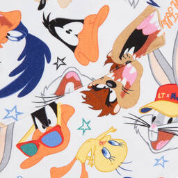 MARC JACOBS-Girls White Looney Tunes Cotton Dress | Childrensalon Outlet