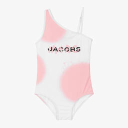MARC JACOBS-مايّو لون أبيض وزهري للبنات | Childrensalon Outlet