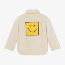 MARC JACOBS-Ivory Shearling Smiley Jacket | Childrensalon Outlet