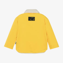 MARC JACOBS-Ivory Shearling Smiley Jacket | Childrensalon Outlet