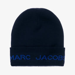 MARC JACOBS - Girls Pink Knitted Beanie Hat | Childrensalon