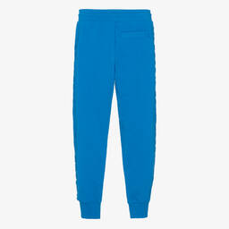 MARC JACOBS-Teen Blue Cotton Embossed Joggers | Childrensalon Outlet