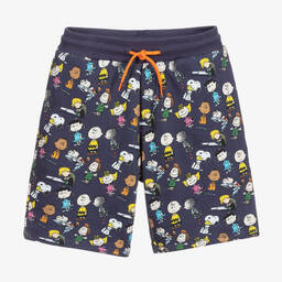MARC JACOBS-Синие шорты с принтом Peanuts для подростков | Childrensalon Outlet