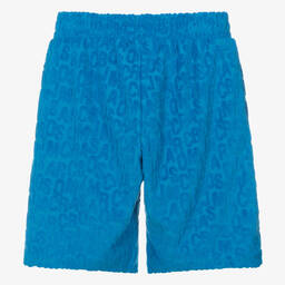 MARC JACOBS-Teen Blue Towelling Shorts | Childrensalon Outlet