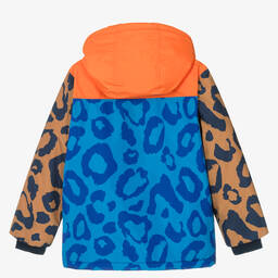MARC JACOBS-Teen Boys Blue Leopard Print Ski Coat | Childrensalon Outlet