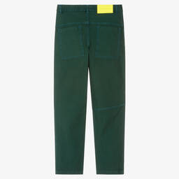 MARC JACOBS-Teen Boys Green Cotton Cargo Trousers | Childrensalon Outlet