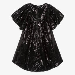 MARC JACOBS-Teen Girls Black Sequinned Dress | Childrensalon Outlet