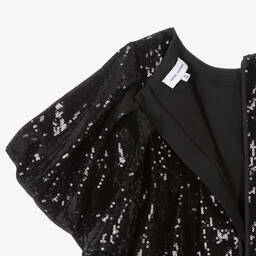 MARC JACOBS-Teen Girls Black Sequinned Dress | Childrensalon Outlet