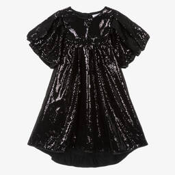 MARC JACOBS-Teen Girls Black Sequinned Dress | Childrensalon Outlet