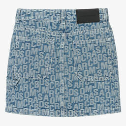 MARC JACOBS-Teen Girls Blue Jacquard Denim Skirt | Childrensalon Outlet