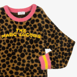 MARC JACOBS-فستان تينز محبوك لون بني وأسود | Childrensalon Outlet