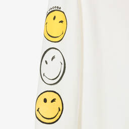 MARC JACOBS-Teen Girls Ivory Smiley Face Sweatshirt | Childrensalon Outlet