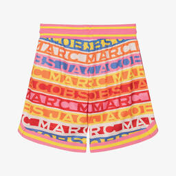 MARC JACOBS-شورت تينز بناتي شبك بطبعة ملونة | Childrensalon Outlet