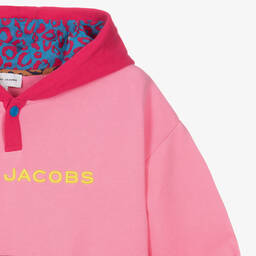 MARC JACOBS-Teen Girls Pink Cotton Hoodie Dress | Childrensalon Outlet