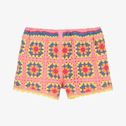 MARC JACOBS-شورت تينز بناتي قطن كروشيه لون زهري | Childrensalon Outlet