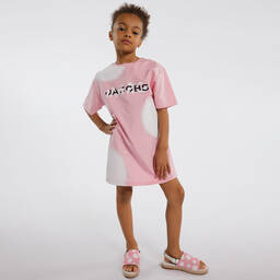 MARC JACOBS-Teen Girls Pink Polka Dot Espadrille Sandals | Childrensalon Outlet