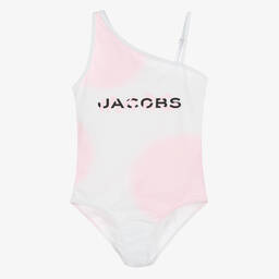 MARC JACOBS-Teen Girls White & Pink Swimsuit | Childrensalon Outlet
