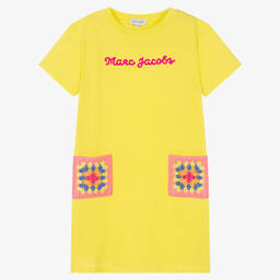 MARC JACOBS-Желтое хлопковое платье | Childrensalon Outlet