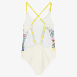 MARC JACOBS-Teen Ivory Hawaiian Swimsuit | Childrensalon Outlet