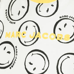 MARC JACOBS-Teen Ivory Smiley Face T-Shirt | Childrensalon Outlet