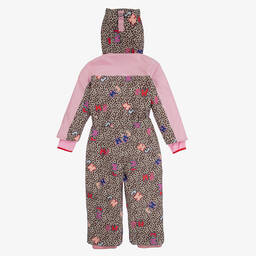 MARC JACOBS-Розовый зимний комбинезон с животным принтом для подростков | Childrensalon Outlet