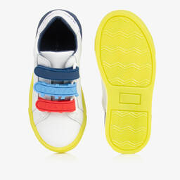 MARC JACOBS-Teen White Leather Logo Trainers | Childrensalon Outlet