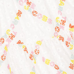 MARC JACOBS-Teen White Logo Cotton Skirt | Childrensalon Outlet