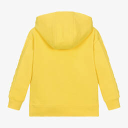 MARC JACOBS-Yellow Embossed Cotton Hoodie | Childrensalon Outlet