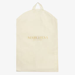 Marchesa Kids Couture-Girls Cream Floral Embellished Dress | Childrensalon Outlet