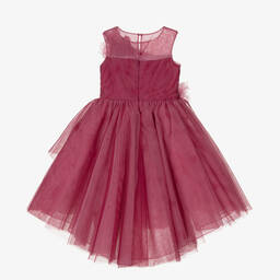 Marchesa Kids Couture-Розовое платье из тюля для девочек | Childrensalon Outlet