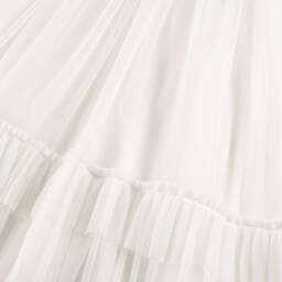 Marchesa Kids Couture-Girls Elegant White Embellished Tulle Gown | Childrensalon Outlet