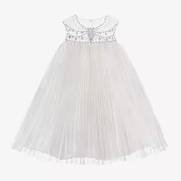 Marchesa Kids Couture-Girls Ivory Tulle & Crystal Dress | Childrensalon Outlet