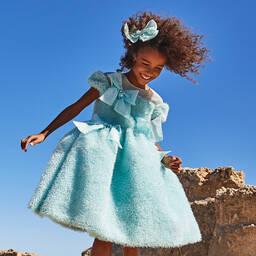 مارشيزا كيدز كوتور-فستان تول لون أخضر نعناعي | Childrensalon Outlet