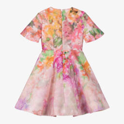 Marchesa Kids Couture-Girls Pink Floral Cotton Sundress | Childrensalon Outlet