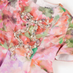 Marchesa Kids Couture-Girls Pink Floral Cotton Sundress | Childrensalon Outlet