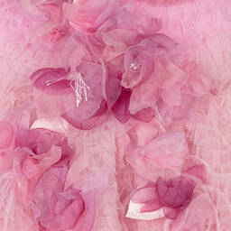 Marchesa Kids Couture-Girls Pink Ruffle Tulle Dress  | Childrensalon Outlet