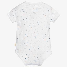 ماري شانتال-أوفرول بادي أطفال ولادي قطن بيما لون أبيض | Childrensalon Outlet