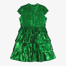 Marlo Kids-Очаровательное зеленое платье из тюля с пайетками для девочек | Childrensalon Outlet