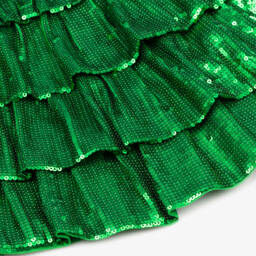 Marlo Kids-Очаровательное зеленое платье из тюля с пайетками для девочек | Childrensalon Outlet