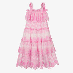 Marlo Kids-Girls Floral Organza Maxi Gown | Childrensalon Outlet